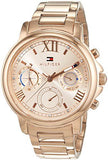 Buy Shop Tommy Hilfiger Claudia Rose Gold Dial Rose Gold Steel Strap Watch for Women - 1781743 USA Online