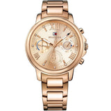 Buy Shop Tommy Hilfiger Claudia Rose Gold Dial Rose Gold Steel Strap Watch for Women - 1781743 USA Online