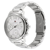 Buy Shop Tommy Hilfiger Claudia Silver Dial Silver Steel Strap Watch for Women - 1781741 USA Online