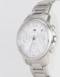 Buy Shop Tommy Hilfiger Claudia Silver Dial Silver Steel Strap Watch for Women - 1781741 USA Online