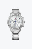 Buy Shop Tommy Hilfiger Claudia Silver Dial Silver Steel Strap Watch for Women - 1781741 USA Online