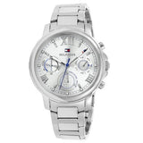 Buy Shop Tommy Hilfiger Claudia Silver Dial Silver Steel Strap Watch for Women - 1781741 USA Online