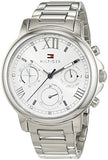 Buy Shop Tommy Hilfiger Claudia Silver Dial Silver Steel Strap Watch for Women - 1781741 USA Online