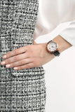 Buy Shop Tommy Hilfiger Claudia White Dial Black Leather Strap Watch for Women - 1781817 USA Online