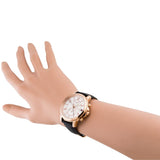 Buy Shop Tommy Hilfiger Claudia White Dial Black Leather Strap Watch for Women - 1781817 USA Online