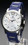 Buy Shop Tommy Hilfiger Claudia White Dial Blue Steel Strap Watch for Women - 1781746 USA Online