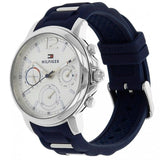 Buy Shop Tommy Hilfiger Claudia White Dial Blue Steel Strap Watch for Women - 1781746 USA Online