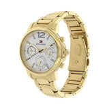 Buy Shop Tommy Hilfiger Claudia White Dial Gold Steel Strap Watch for Women - 1781742 USA Online