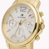 Buy Shop Tommy Hilfiger Claudia White Dial Gold Steel Strap Watch for Women - 1781742 USA Online