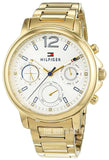 Buy Shop Tommy Hilfiger Claudia White Dial Gold Steel Strap Watch for Women - 1781742 USA Online