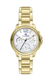 Buy Shop Tommy Hilfiger Claudia White Dial Gold Steel Strap Watch for Women - 1781742 USA Online