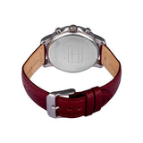 Buy Shop Tommy Hilfiger Claudia White Dial Red Leather Strap Watch for Women - 1781816 USA Online