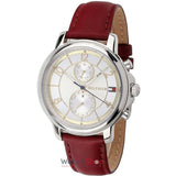 Buy Shop Tommy Hilfiger Claudia White Dial Red Leather Strap Watch for Women - 1781816 USA Online