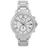 Buy Shop Tommy Hilfiger Claudia White Dial Silver Steel Strap Watch for Women - 1781819 USA Online