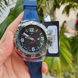 Buy Shop Tommy Hilfiger Cole Black Dial Blue Rubber Strap Watch for Men - 1790984 USA Online