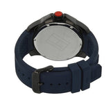 Buy Shop Tommy Hilfiger Cole Black Dial Blue Rubber Strap Watch for Men - 1790984 USA Online