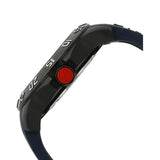 Buy Shop Tommy Hilfiger Cole Black Dial Blue Rubber Strap Watch for Men - 1790984 USA Online
