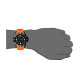 Buy Shop Tommy Hilfiger Cole Black Dial Orange Rubber Strap Watch for Men - 1790985 USA Online