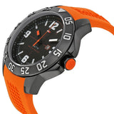 Buy Shop Tommy Hilfiger Cole Black Dial Orange Rubber Strap Watch for Men - 1790985 USA Online