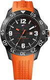 Buy Shop Tommy Hilfiger Cole Black Dial Orange Rubber Strap Watch for Men - 1790985 USA Online