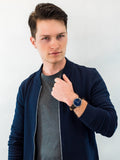 Buy Shop Tommy Hilfiger Cooper Blue Dial Brown Leather Strap Watch for Men - 1791508 USA Online