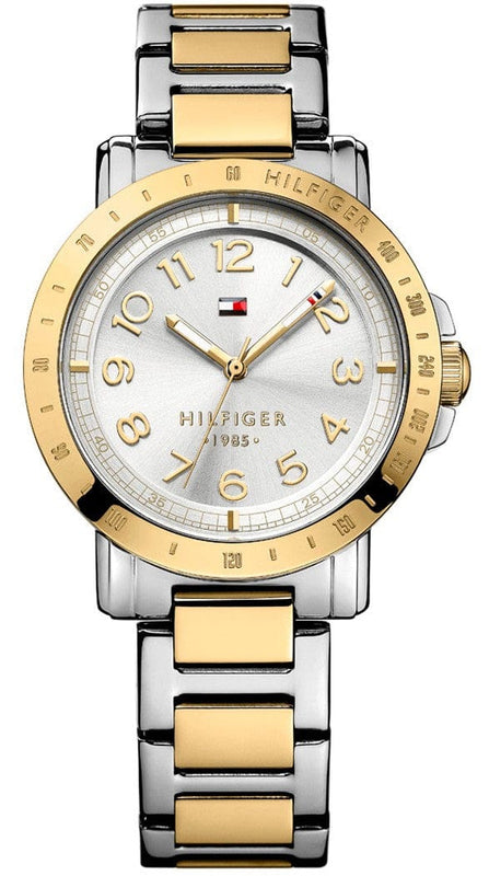 Buy Shop Tommy Hilfiger Damen Silver Dial Two Tone Steel Strap Watch for Women - 1781398 USA Online