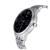 Buy Shop Tommy Hilfiger Damon Chronograph Blue Dial Silver Steel Strap Watch for Men - 1791416 USA Online