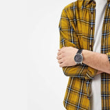 Buy Shop Tommy Hilfiger Damon Multifunction Black Dial Black Leather Strap Watch for Men - 1791417 USA Online