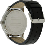 Buy Shop Tommy Hilfiger Damon Multifunction Black Dial Black Leather Strap Watch for Men - 1791417 USA Online