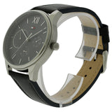 Buy Shop Tommy Hilfiger Damon Multifunction Black Dial Black Leather Strap Watch for Men - 1791417 USA Online