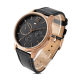 Buy Shop Tommy Hilfiger Damon Quartz Black Dial Black Leather Strap Watch for Men - 1791419 USA Online