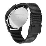 Buy Shop Tommy Hilfiger Damon Quartz Black Dial Black Mesh Bracelet Watch for Men - 1791420 USA Online