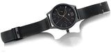 Buy Shop Tommy Hilfiger Damon Quartz Black Dial Black Mesh Bracelet Watch for Men - 1791420 USA Online