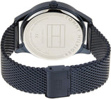 Buy Shop Tommy Hilfiger Damon Quartz Blue Dial Blue Mesh Bracelet Watch for Men - 1791421 USA Online