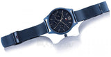 Buy Shop Tommy Hilfiger Damon Quartz Blue Dial Blue Mesh Bracelet Watch for Men - 1791421 USA Online