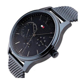 Buy Shop Tommy Hilfiger Damon Quartz Blue Dial Blue Mesh Bracelet Watch for Men - 1791421 USA Online