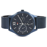 Buy Shop Tommy Hilfiger Damon Quartz Blue Dial Blue Mesh Bracelet Watch for Men - 1791421 USA Online