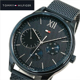 Buy Shop Tommy Hilfiger Damon Quartz Blue Dial Blue Mesh Bracelet Watch for Men - 1791421 USA Online