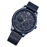Buy Shop Tommy Hilfiger Damon Quartz Blue Dial Blue Mesh Bracelet Watch for Men - 1791421 USA Online