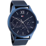 Buy Shop Tommy Hilfiger Damon Quartz Blue Dial Blue Mesh Bracelet Watch for Men - 1791421 USA Online