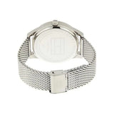 Buy Shop Tommy Hilfiger Damon Quartz Chronograph Black Dial Silver Mesh Bracelet Watch for Men - 1791415 USA Online