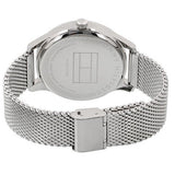 Buy Shop Tommy Hilfiger Damon Quartz Chronograph Black Dial Silver Mesh Bracelet Watch for Men - 1791415 USA Online