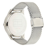 Buy Shop Tommy Hilfiger Damon Quartz Chronograph Black Dial Silver Mesh Bracelet Watch for Men - 1791415 USA Online