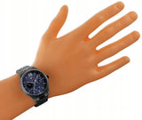 Buy Shop Tommy Hilfiger Damon Quartz Chronograph Blue Dial Black Steel Strap Watch for Men - 1791454 USA Online