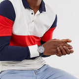 Buy Shop Tommy Hilfiger Daniel Black Dial Black Leather Strap Watch for Men - 1710381 USA Online