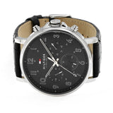 Buy Shop Tommy Hilfiger Daniel Black Dial Black Leather Strap Watch for Men - 1710381 USA Online