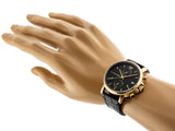 Buy Shop Tommy Hilfiger Daniel Black Dial Black Leather Strap Watch for Men - 1710417 USA Online