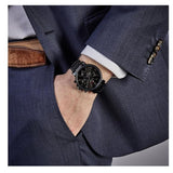 Buy Shop Tommy Hilfiger Daniel Black Dial Black Steel Strap Watch for Men - 1710383 USA Online