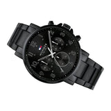 Buy Shop Tommy Hilfiger Daniel Black Dial Black Steel Strap Watch for Men - 1710383 USA Online