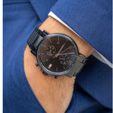 Buy Shop Tommy Hilfiger Daniel Black Dial Black Steel Strap Watch for Men - 1710414 USA Online